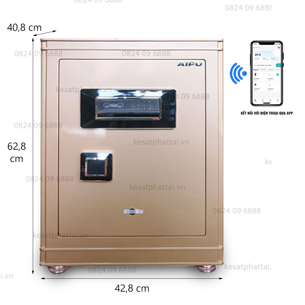 Két sắt mở khuôn mặt Aifeibao HK-60-BR