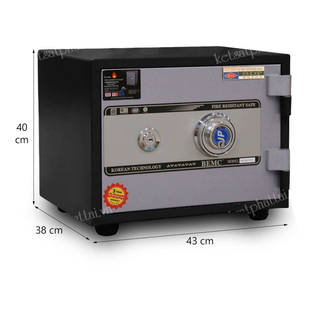 Két sắt tiêu chuẩn ngân hàng BDI C45ĐM khóa cơ đổi mã 