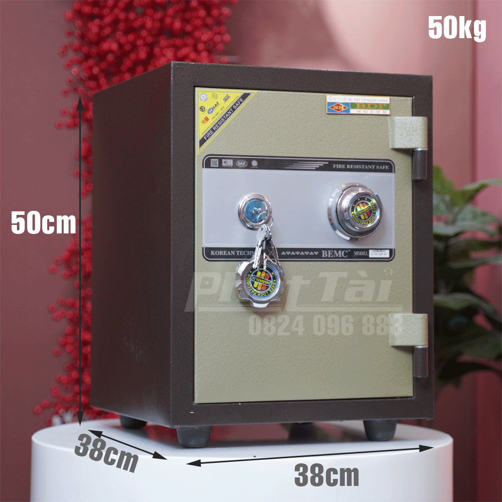 Két sắt ngân hàng BDI C50KC khoá cơ 