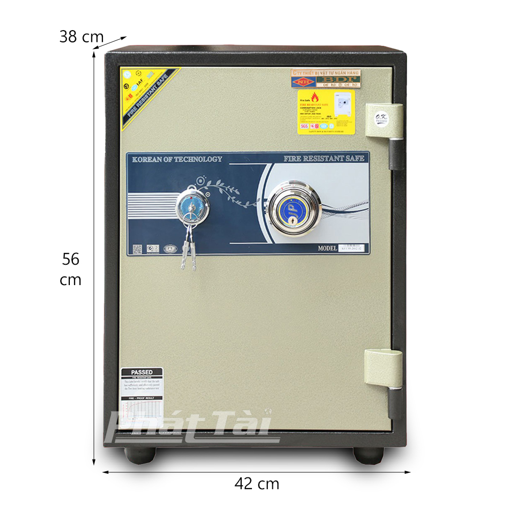 Két sắt tiêu chuẩn ngân hàng BDI C55ĐM khóa cơ đổi mã 