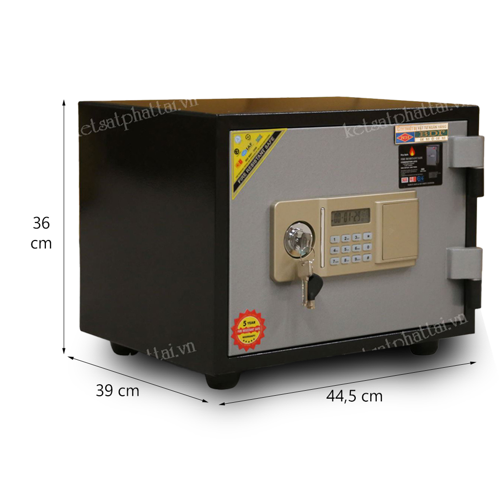 Két sắt tiêu chuẩn ngân hàng BDI C65ĐT khóa điện tử 