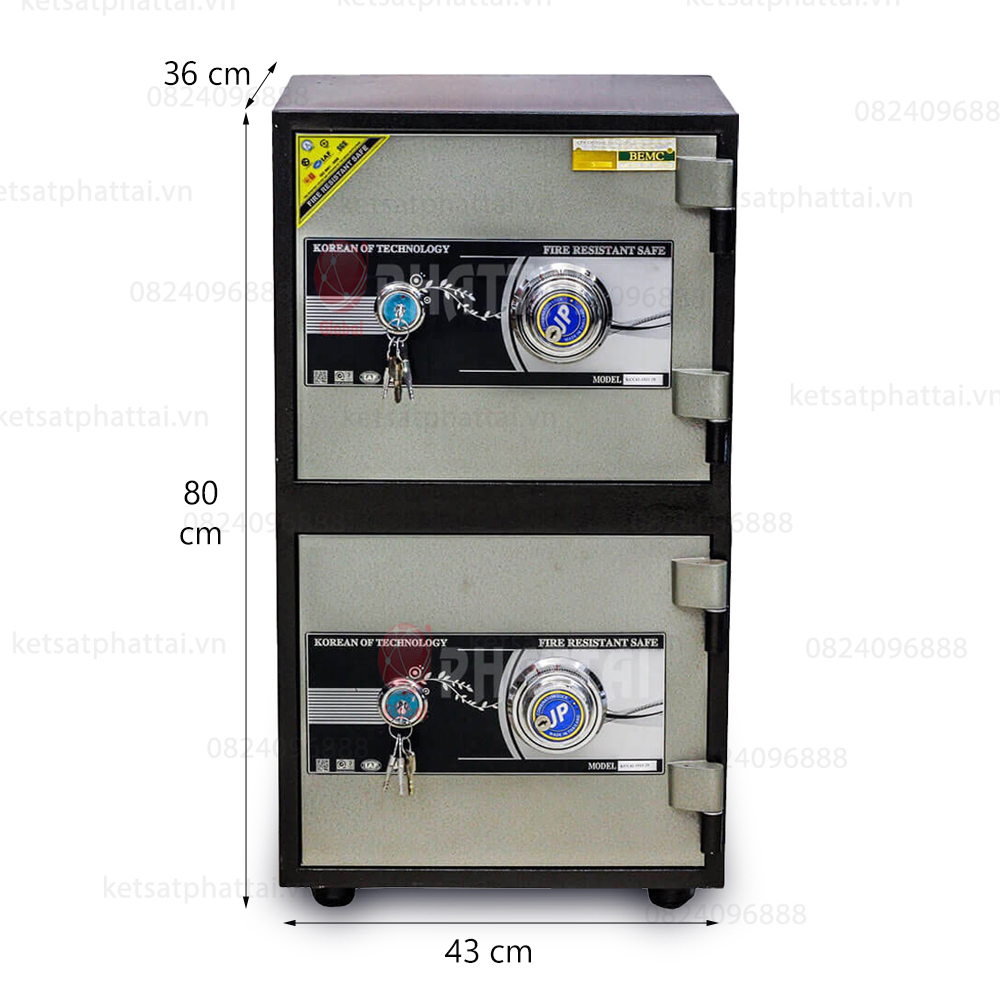 Két sắt ngân hàng BDI K45T2KC khóa cơ