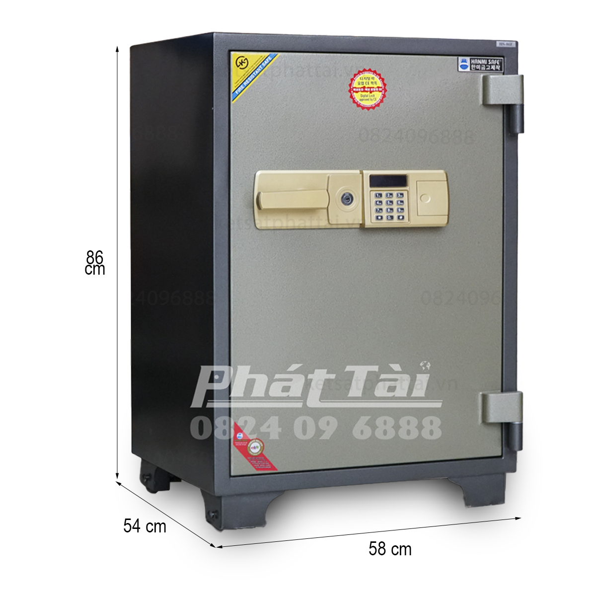 Két sắt Hanmi HS-86E khoá điện tử 