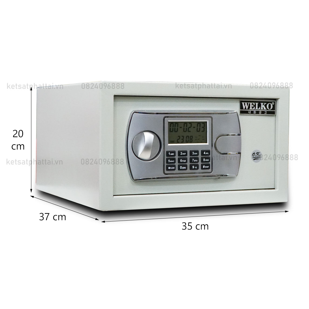 Két sắt khách sạn KS35H pin trong