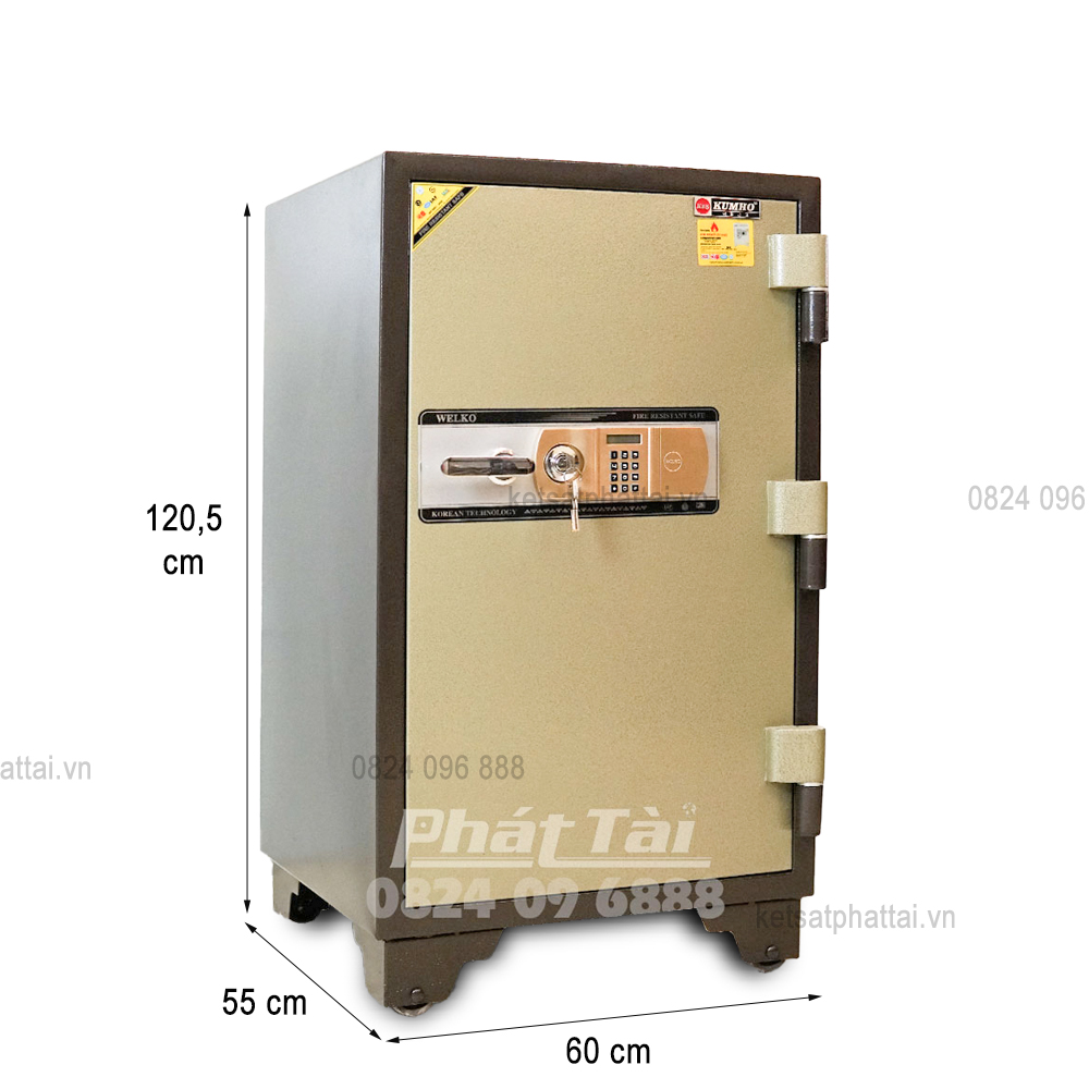 Két sắt Kumho KCH250ĐT có báo động