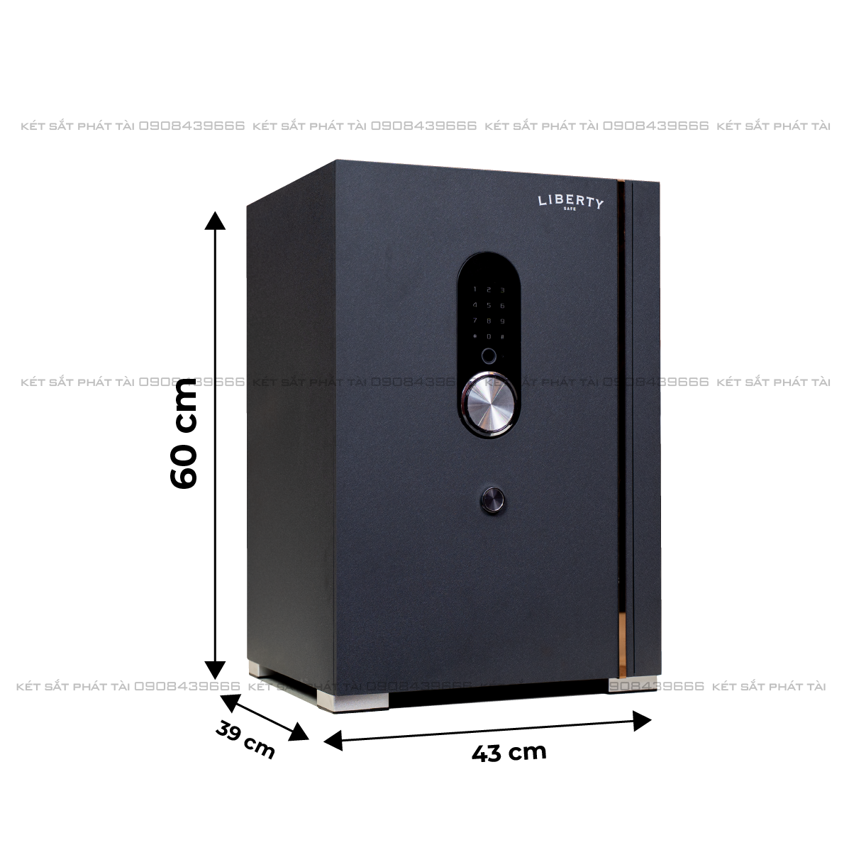 Két sắt thông minh Liberty LB60-S10 khoá vân tay điện tử