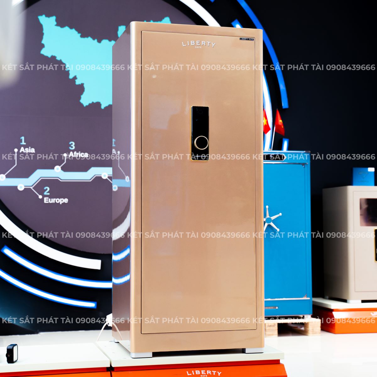 Két Sắt Đồng Hồ Liberty  LB1500PRO Bọc Da Napa