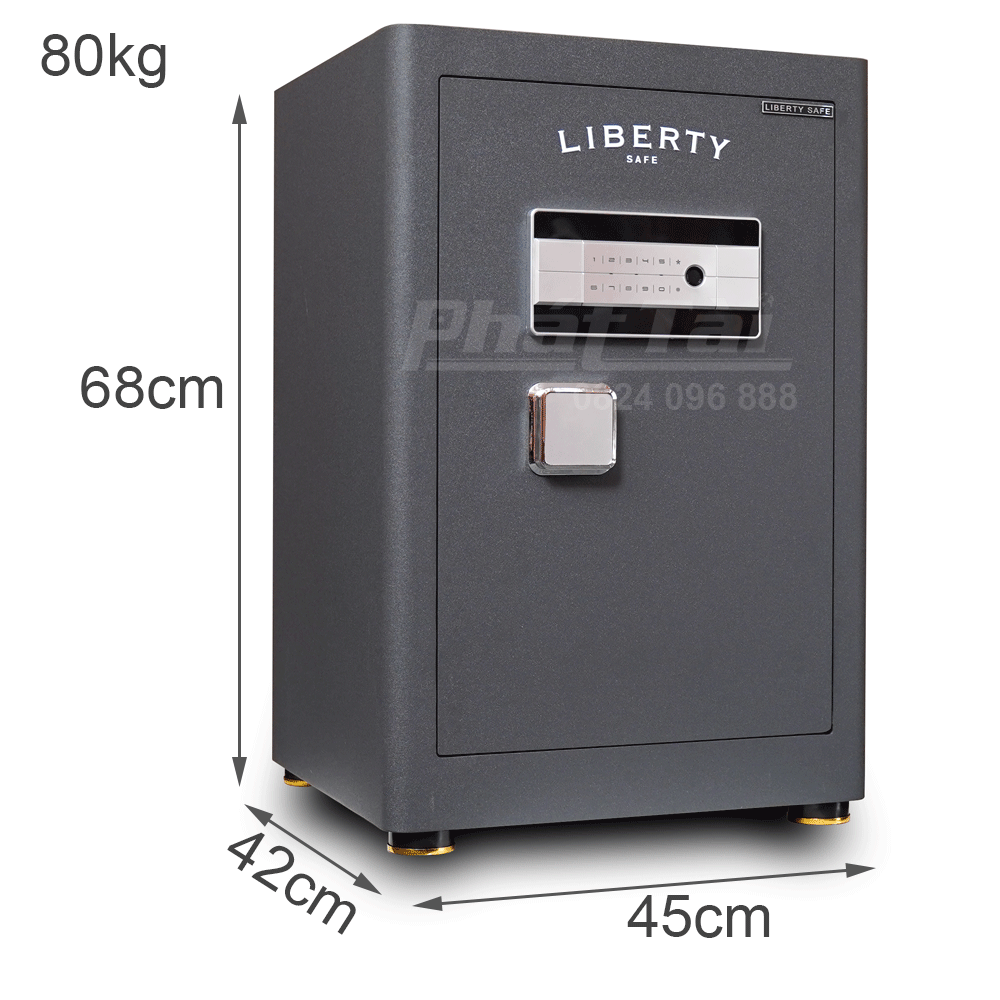 Két sắt Liberty LB68S khoá vân tay điện tử 