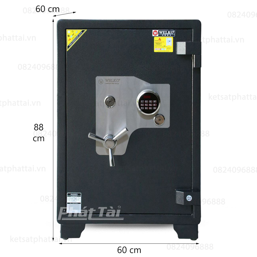 Két sắt siêu cường xuất khẩu Mỹ US88 khóa điện tử 