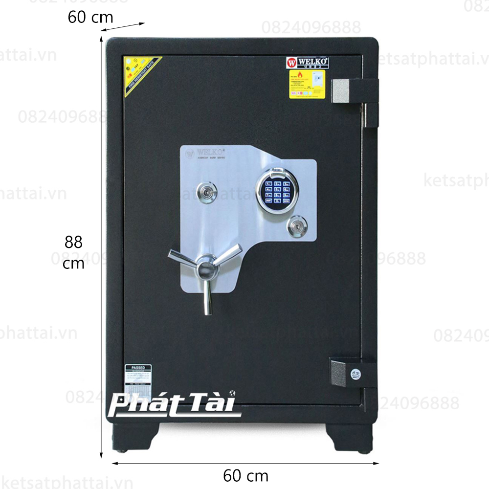 Két sắt siêu cường xuất khẩu Mỹ US88 khóa vân tay điện tử