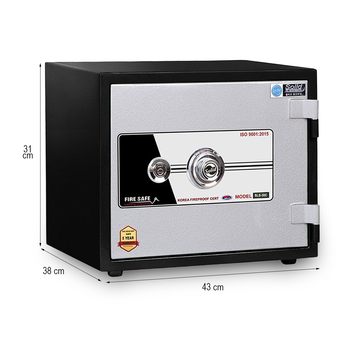 Két sắt Solid SLS31C khóa cơ 