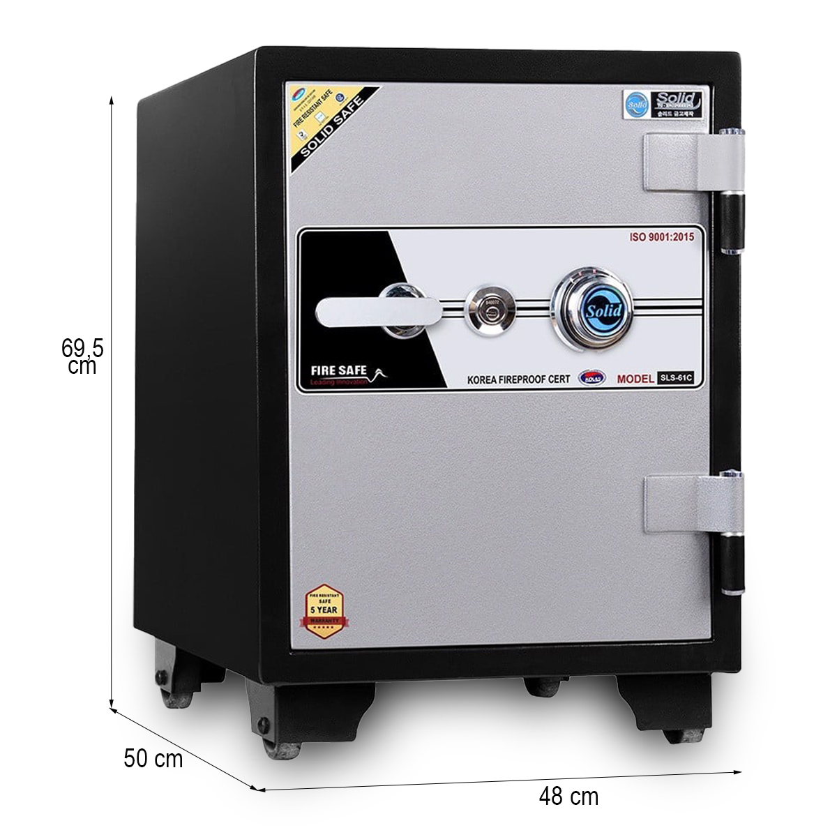 Két sắt Solid SLS69C khóa cơ 