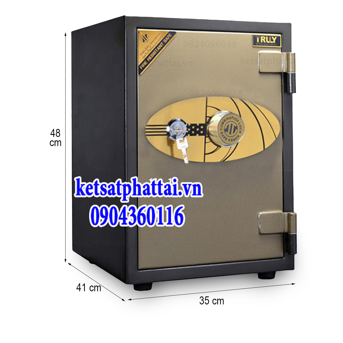 Két sắt Truly gold TSC-47 khóa cơ