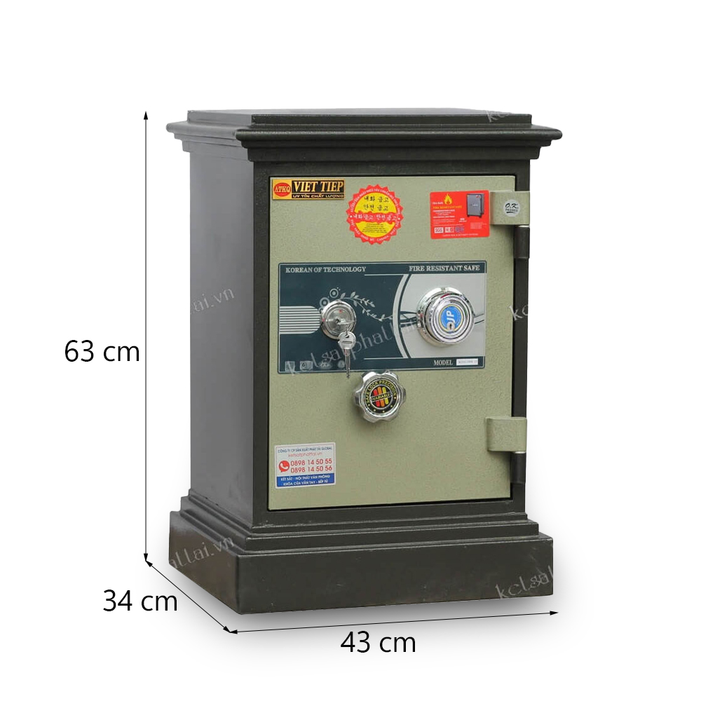 Két sắt Việt Tiệp KA70ĐM- Khóa cơ đổi mã tuỳ ý 