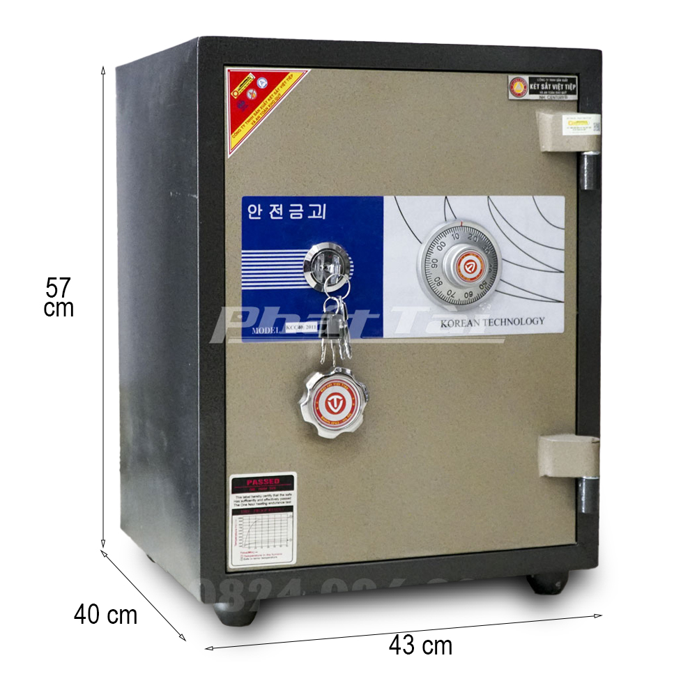 Két sắt Việt Tiệp KCC40KC khoá cơ 