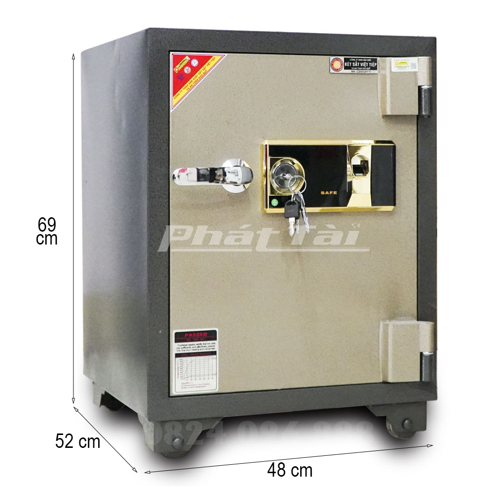 Két sắt việt tiệp KV54VT khoá vân tay 