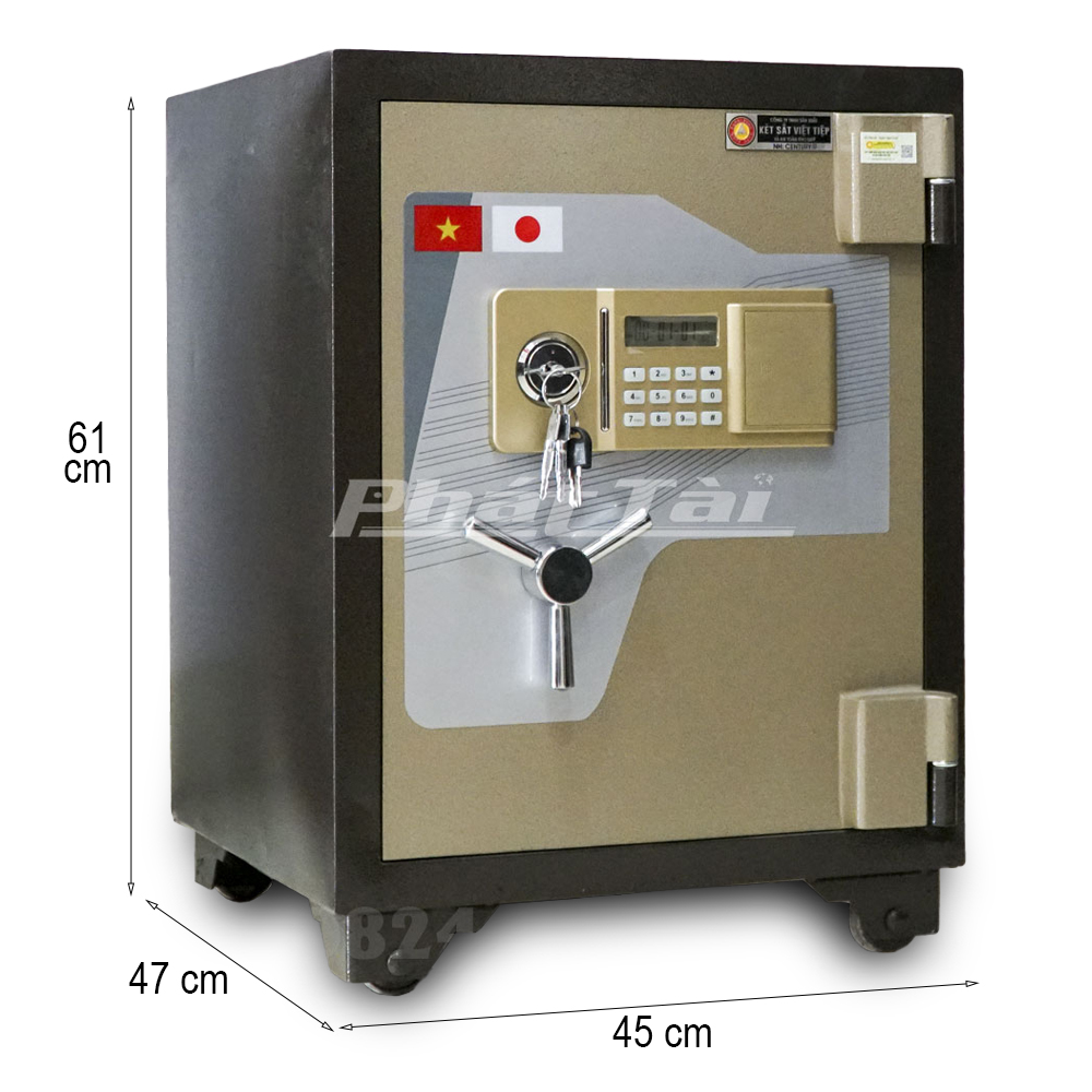 Két sắt siêu cường cánh 8ly Việt Tiệp KVTSC45E khoá điện tử 