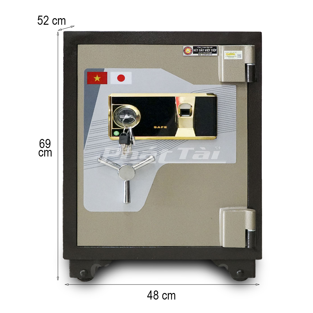 Két sắt Việt Tiệp KVTSC54VT siêu cường cánh 8ly, khoá vân tay