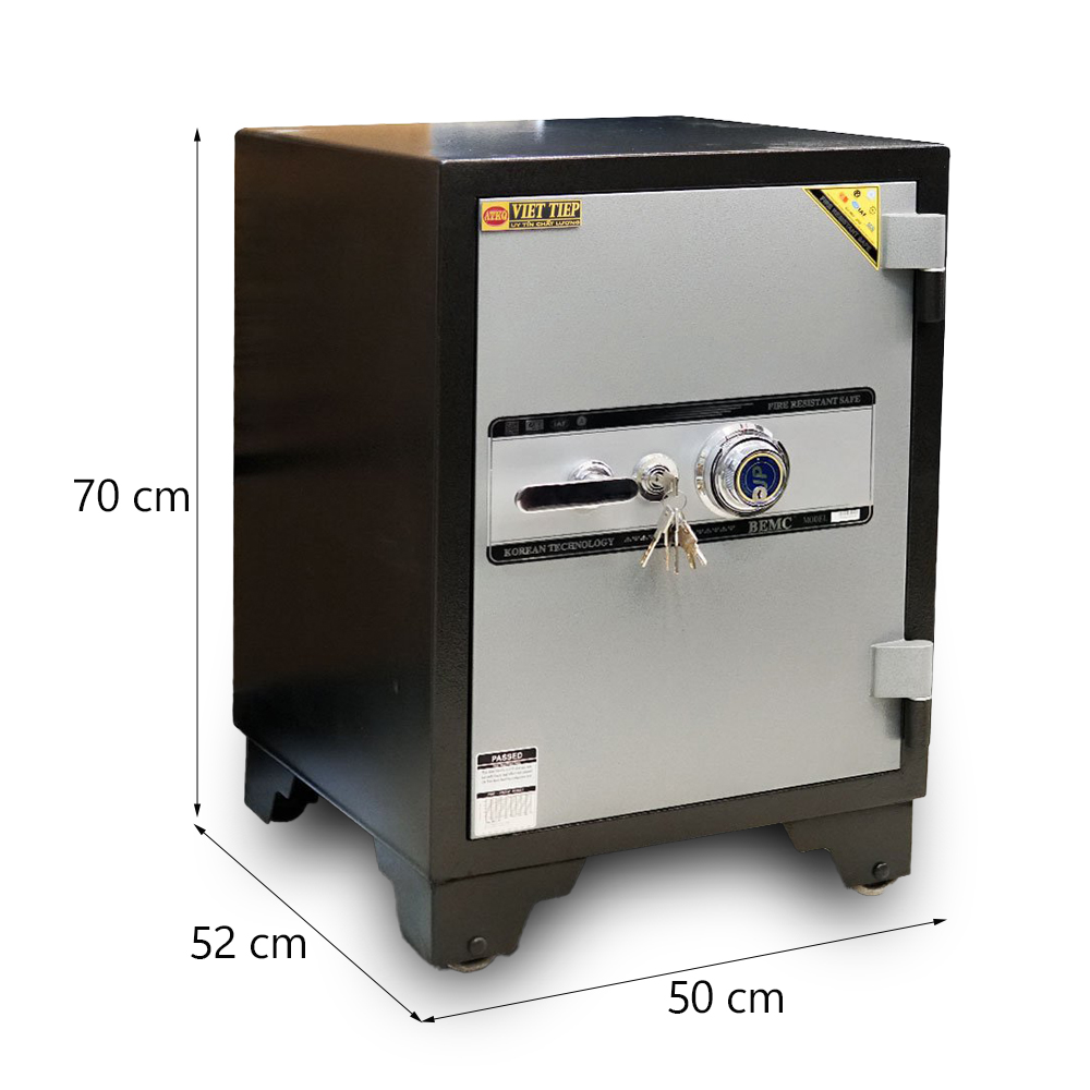 Két sắt Việt Tiệp Xuất Khẩu XK70 cánh đúc khoá cơ đổi mã 