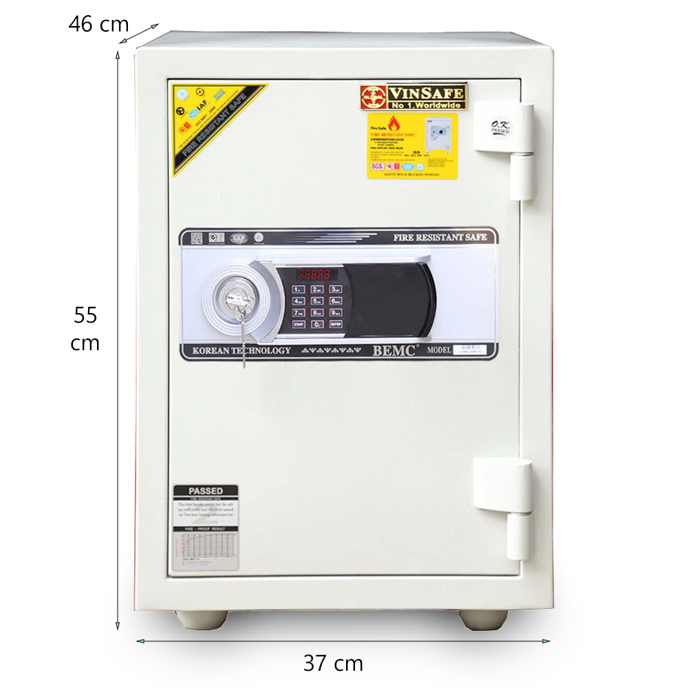 Két sắt Vinsafe HQ80ĐT khóa điện tử LED cao cấp