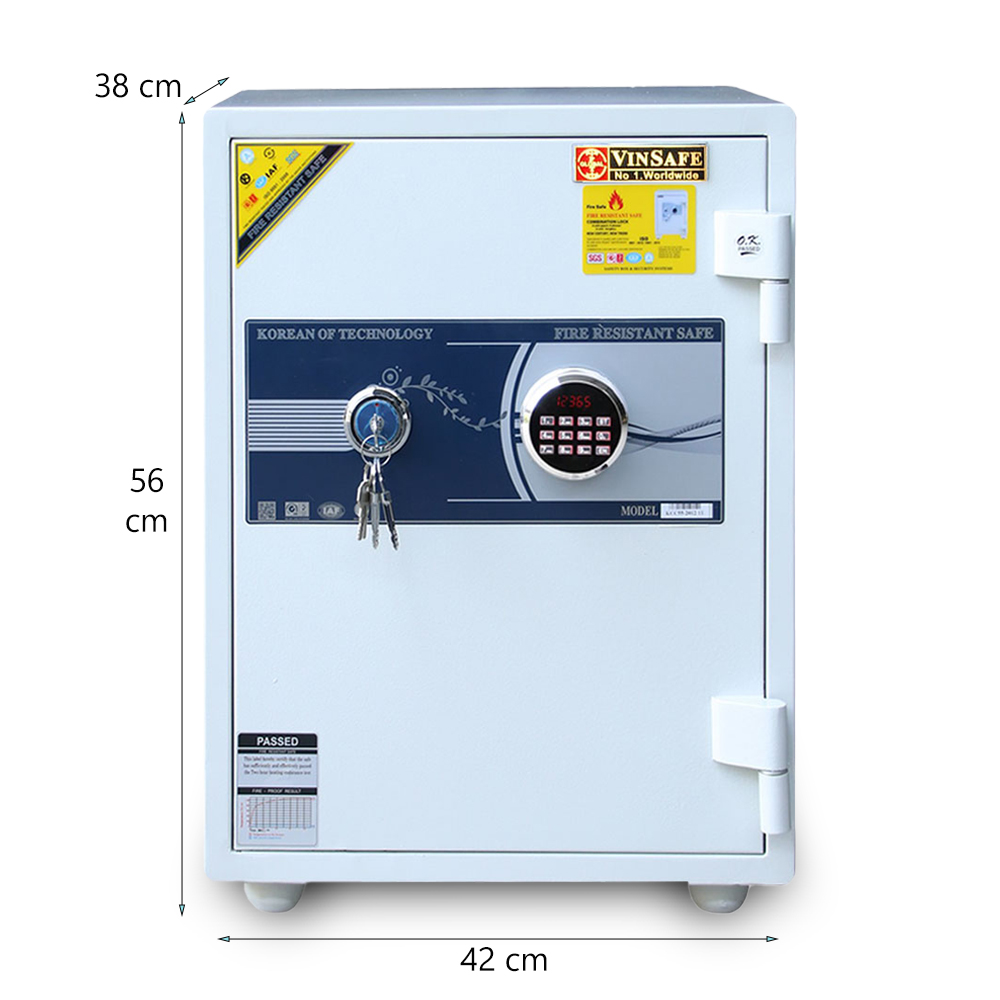 Két sắt Vinsafe VC55LED khóa điện tử Led