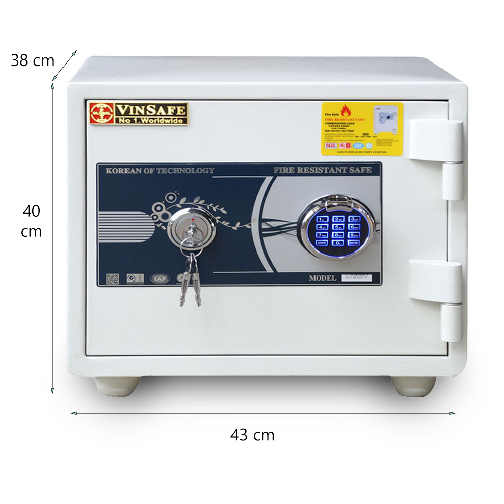 Két sắt mini Vinsafe VT38 khóa vân tay