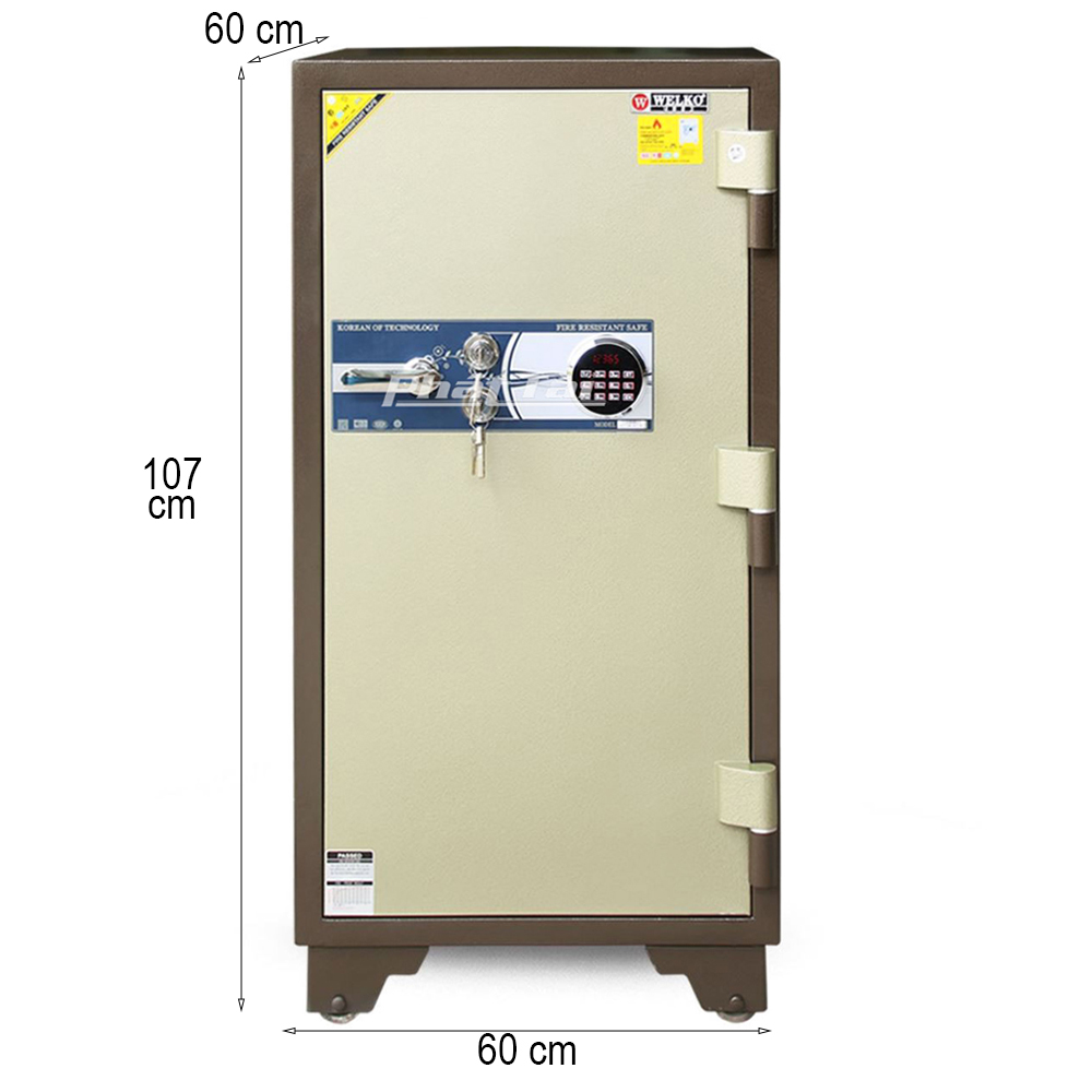 Két sắt WELKO KCC200E khóa điện tử led tròn