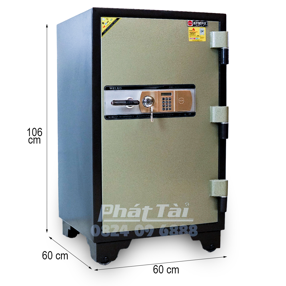 Két sắt Kumho KCH210ĐT có báo động