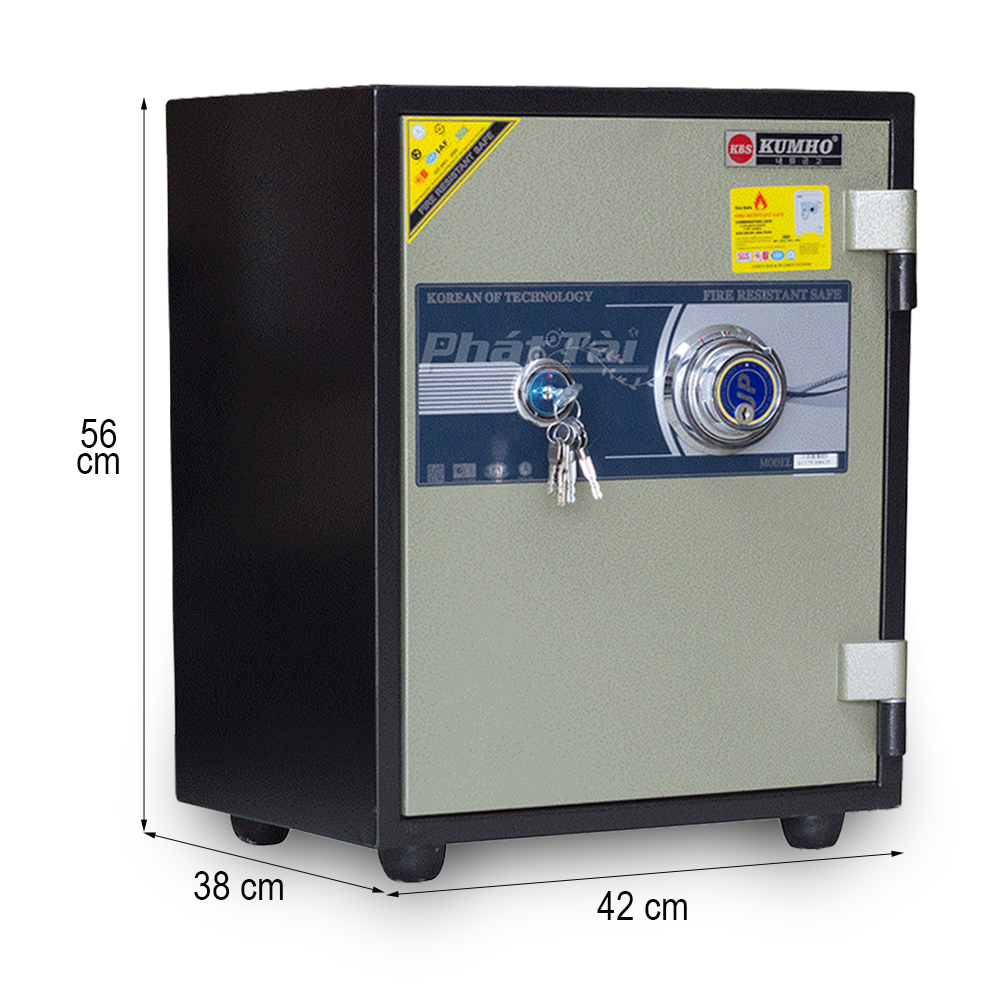 Két sắt Kumho KCH68ĐM khóa cơ đổi mã tùy ý