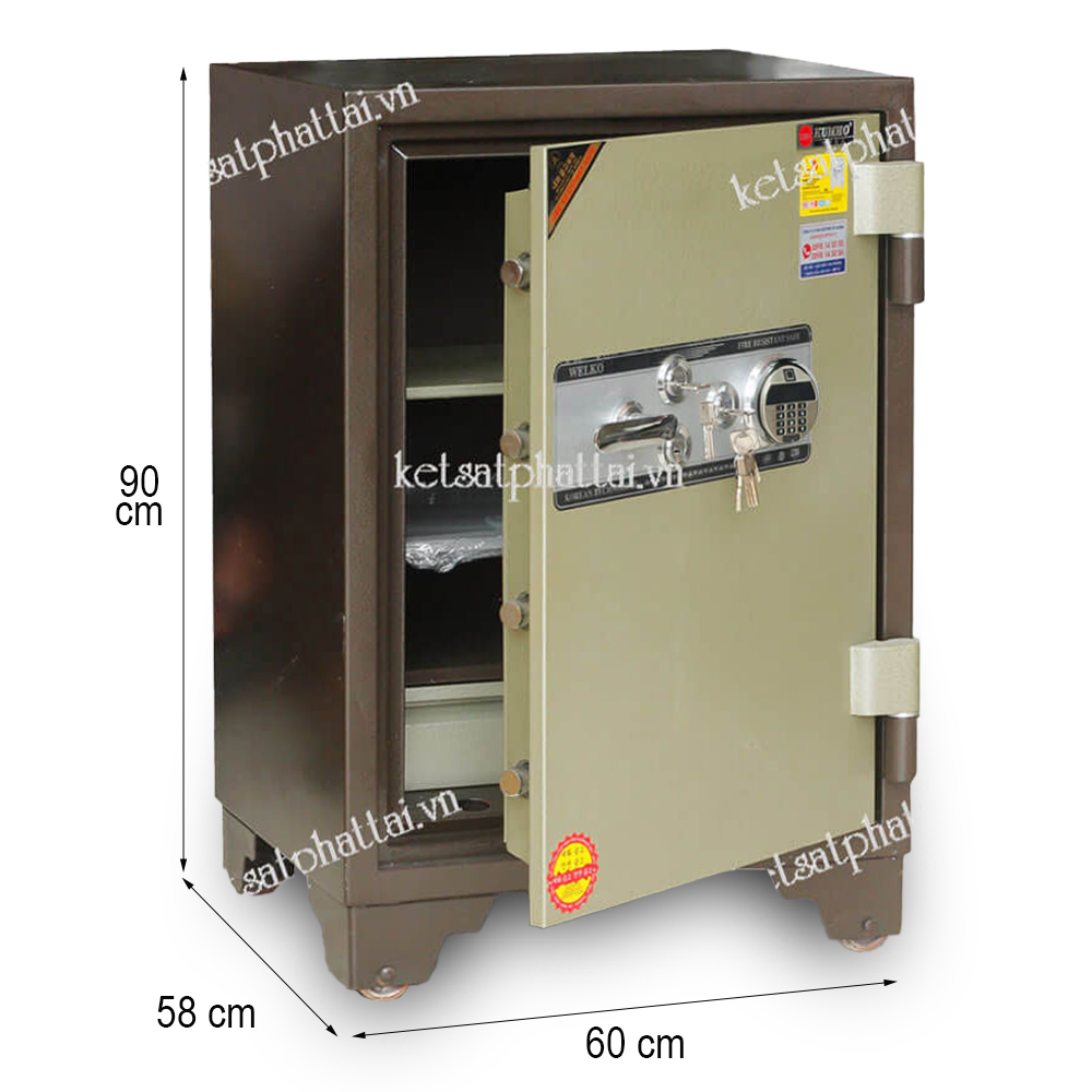 KÉT SẮT KUMHO KCH900VĐ KHÓA VÂY TAY ĐIỆN TỬ