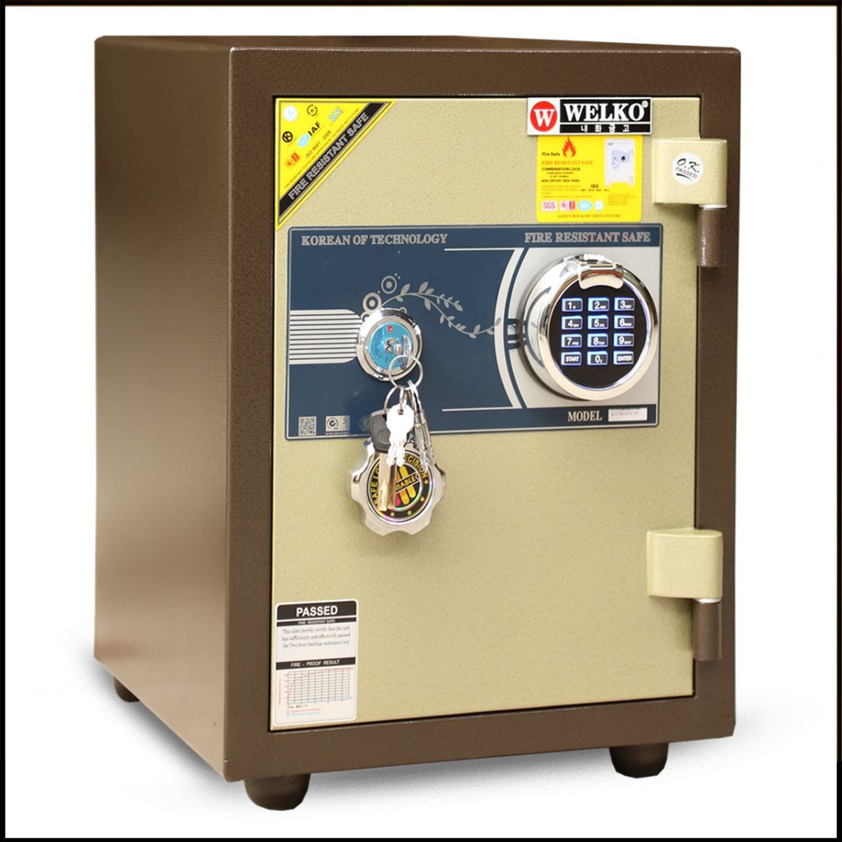 Két sắt Hàn Quốc Welko KCC50VT khoá vân tay kết nối smart phone 