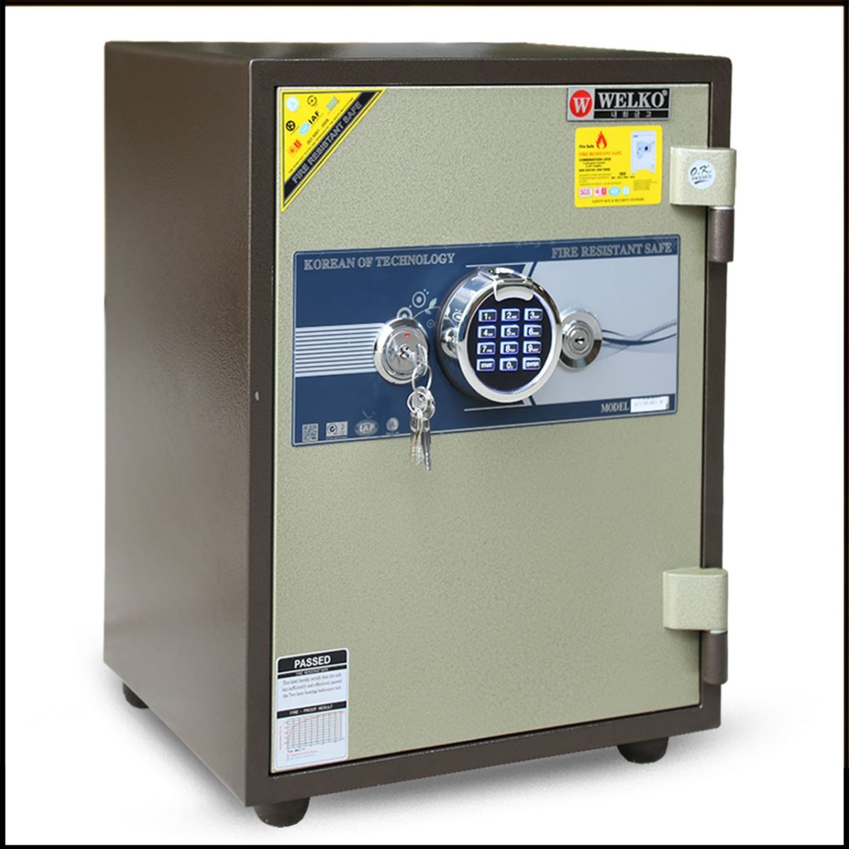 Két sắt Hàn Quốc Welko KCC55VT khoá vân tay kết nối smart phone 