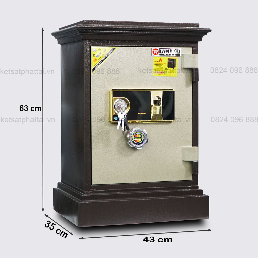 Két sắt Hàn Quốc Welko KN35VT khoá vân tay 