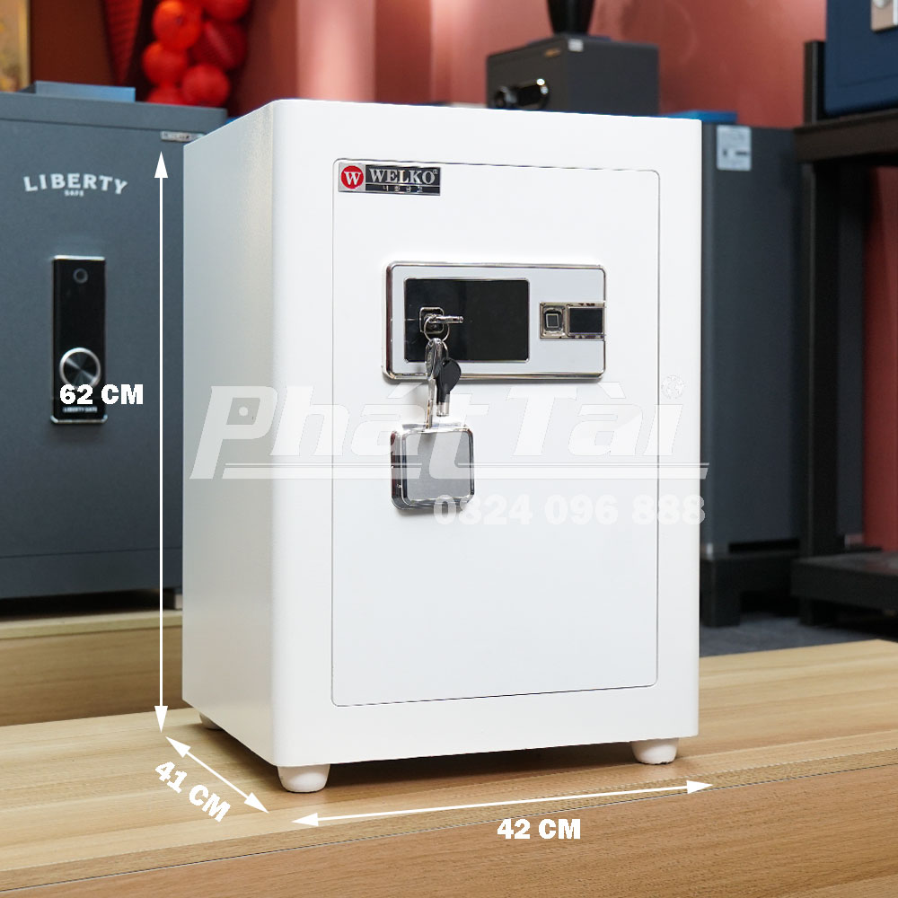 Két sắt thông minh Welko W63EV khóa vân tay điện tử 