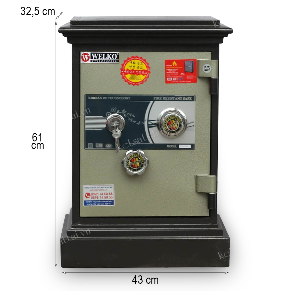 Két sắt WELKO KN35KC công đức