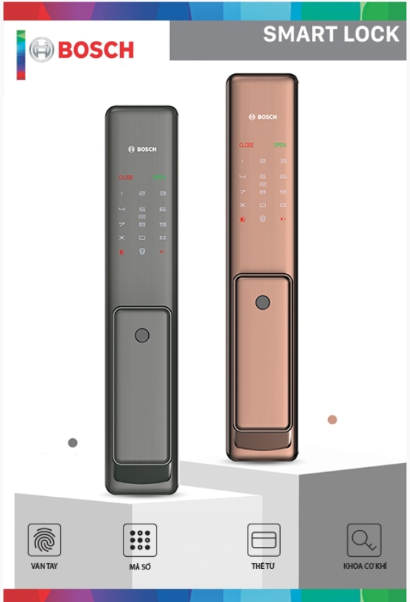 KHÓA CỬA VÂN TAY BOSCH FU750 EU 